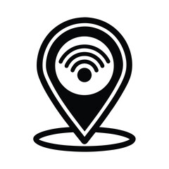 Hotspot Icon Outline Vector Illustration