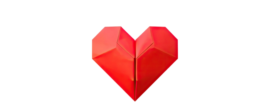 Geometric Red Heart