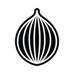 Nutmeg Icon Outline Vector Illustration