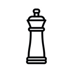 Pepper Grinder Icon Outline Vector Illustration