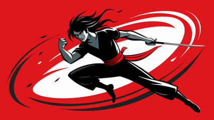 Samurai Warrior Poses – Dynamic Katana Art Illustrations