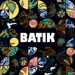 classic quilting batik design with logo