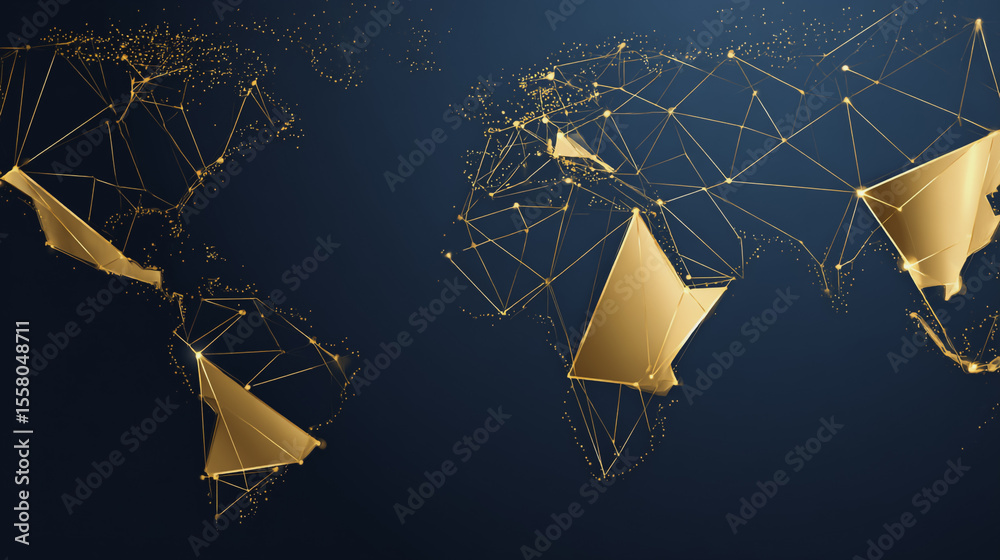 Wall mural background network points earth's surface wave background abstract digital wave background informati