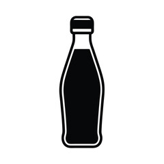 Soda Bottle Icon Outline Vector Illustration