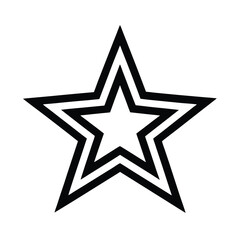 Star Icon Outline Vector Illustration