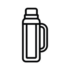 Thermos Icon Outline Vector Illustration