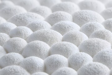 Abstract Close-up of Silkworm cocoons forming a textured background
