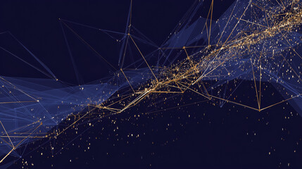 Abstract white background with Colorful circle lines. Digital future technology . Abstract business connection of lines from nodes innovation of communication in the network