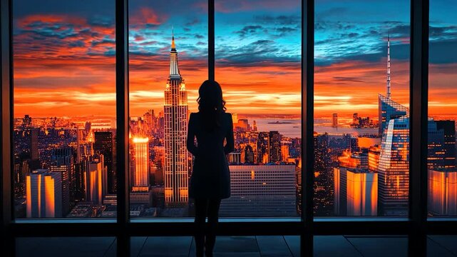 Cityscape view from highrise