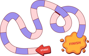 Blank Board Game Path