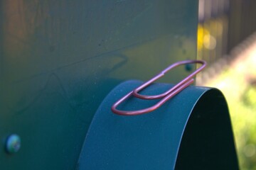 rose gold paperclip up close