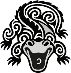 A collection of minimalist crocodile logos—each crafted with bold, clean lines and simplified geometric forms for optimal traceability and easy vector conversion. These designs balance fierce characte