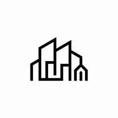 Naklejka premium real estate, building, construction logo design abstract 
