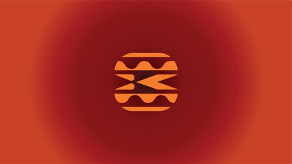 Abstract Red Energy Element Logo