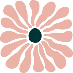 Abstract Groovy Flower