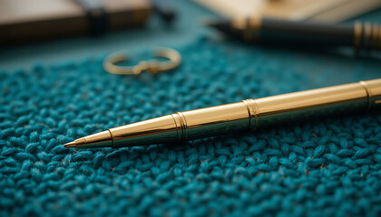 fountain pen on a white background