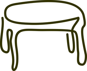 Minimalist Furniture Continuous Line Drawing