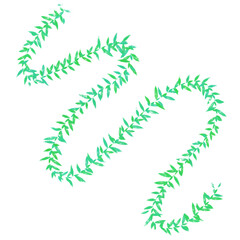 abstract green swirl spiral