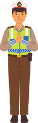Indonesian Traffic Police Officer