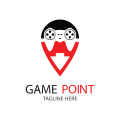 game point logo design on white background