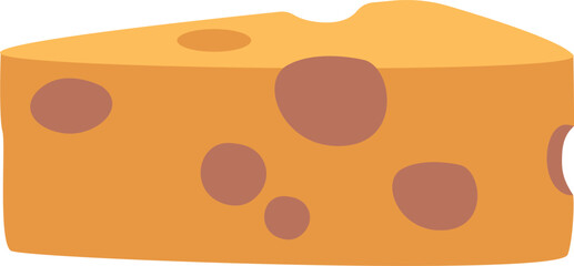 Triangle cheese piece dairy product