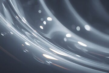 Abstract wavy surface with soft bokeh lights, creating a modern and elegant background design