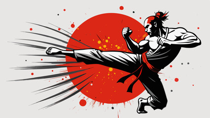 Martial Arts Warriors – Red Sun Combat Illustrations