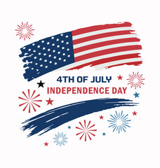 Happy independence day 4Th of july celebration design