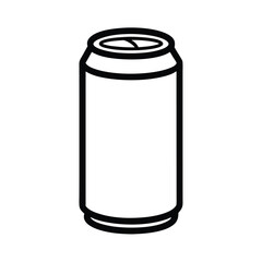 Beverage Can Icon Outline Vector Illustration