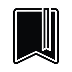 Bookmark Icon Outline Vector Illustration
