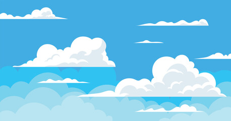 Clouds, Cloud with blue sky background, summer nature landscape