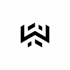 abstract initial letter . Monogram logo design, icon for luxury, elegant and random business Vector	