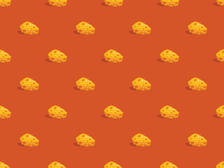 cheese parmesan yellow cartoon fun pattern seamless background menu fresh snack element icon milk