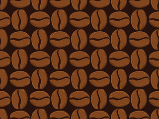 coffee beans flat element pattern abstract food hot cafe cartoon ornament print drink wallpaper cup