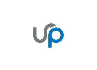 Letter UP modern logo design vector icon template