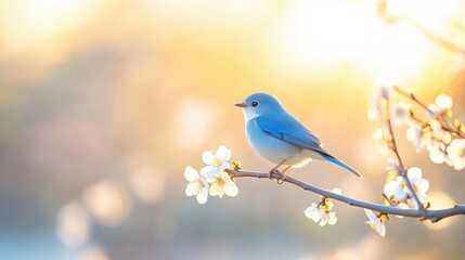 A fragile bird sitting gracefully on a branch, capturing the quiet elegance and vulnerability of wildlife in its natural habitat.
