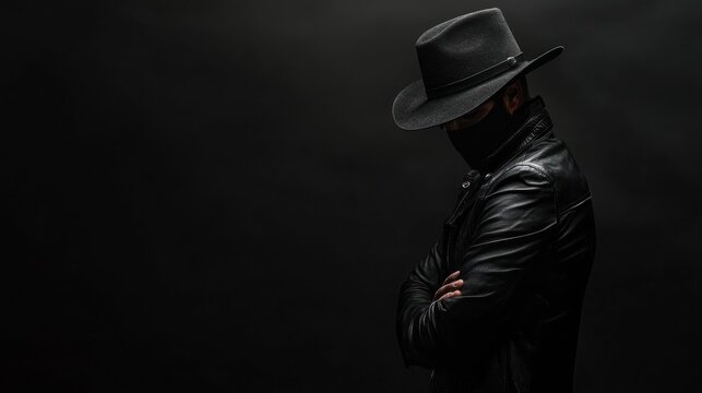 A black-hat hacker operating from an unknown location with illegal hacking tools