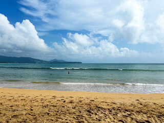 Scenic View of Layan Beach on Phuket Island, Thailand &ndash; Tranquil Tropical Seascape