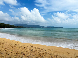 Scenic View of Layan Beach on Phuket Island, Thailand &ndash; Tranquil Tropical Seascape