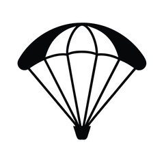 Paragliding Icon Outline Vector Illustration
