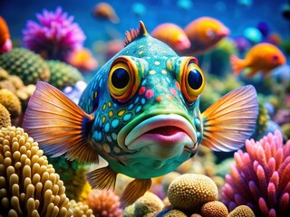 fish, underwater, sea, water, ocean, tropical, aquarium, reef, coral, animal, blue, marine, diving, nature, scuba, wildlife, aquatic, red, life, yellow, swimming, colorful, isolated