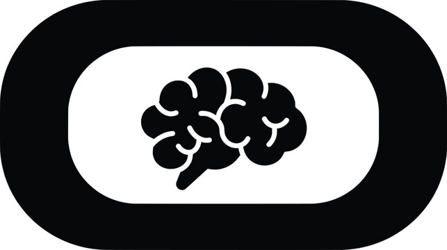 Mental Health Awareness Vector Illustration Brain Health Icon Design