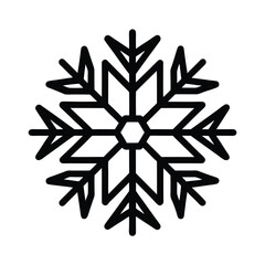 Snow Indent Icon Outline Vector Illustration