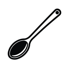 Spoon Icon Outline Vector Illustration