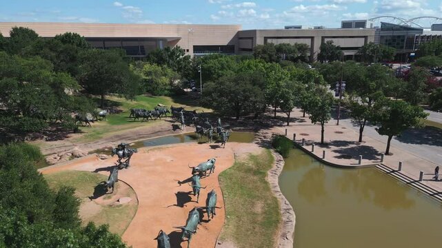 Pioneer Plaza Park Dallas Landmark