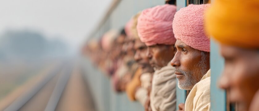 Social Cultural Trend Muslim Pilgrims on Crowded Train Showing Determination and Collective Energy for Bishwa Ijtema Religious Journey in Bangladesh