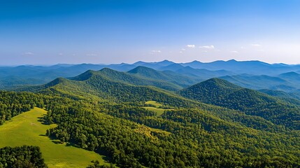 Fototapeta premium Majestic Mountain Range Panorama Breathtaking Aerial View 