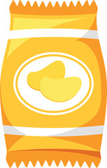 Candied fruit sachet pack vector illustration