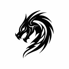 Fototapeta premium black and white horse