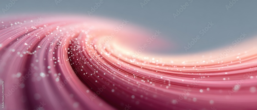 Poster Quantum Algorithm Spiral with Dynamic Data Points Illustrating Digital Computation Flow for Technology Marketing and Business Innovation